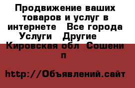Продвижение ваших товаров и услуг в интернете - Все города Услуги » Другие   . Кировская обл.,Сошени п.